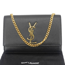 Load image into Gallery viewer, YVES SAINT LAURENT Kate Medium Grain De Poudre Leather Crossbody Bag Black
