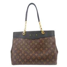 Load image into Gallery viewer, LOUIS VUITTON Pallas Chain Monogram Canvas Shopper Tote Bag Black
