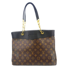 Load image into Gallery viewer, LOUIS VUITTON Pallas Chain Monogram Canvas Shopper Tote Bag Black
