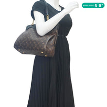 Load image into Gallery viewer, LOUIS VUITTON Pallas Chain Monogram Canvas Shopper Tote Bag Black
