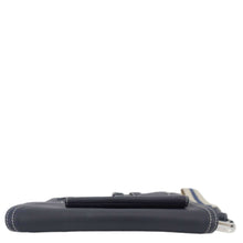 Load image into Gallery viewer, CHRISTIAN DIOR Saddle Leather Wristlet Navy Blue.
