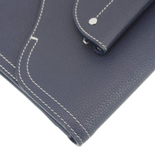 Load image into Gallery viewer, CHRISTIAN DIOR Saddle Leather Wristlet Navy Blue.
