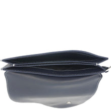 Load image into Gallery viewer, CHRISTIAN DIOR Saddle Leather Wristlet Navy Blue.
