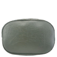 Load image into Gallery viewer, CHANEL Chevron Leather Drawstring Bucket Crossbody Bag Green
