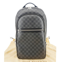 Load image into Gallery viewer, LOUIS VUITTON Michael Damier Graphite Canvas Backpack Bag Black
