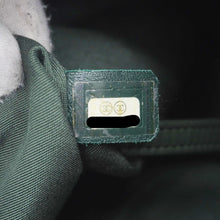 Load image into Gallery viewer, CHANEL Chevron Leather Drawstring Bucket Crossbody Bag Green
