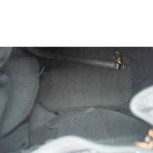 Load image into Gallery viewer, CHANEL Chevron Leather Drawstring Bucket Crossbody Bag Green
