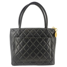Load image into Gallery viewer, CHANEL Medallion Quilted Leather Tote Bag Black
