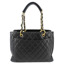 Load image into Gallery viewer, CHANEL Grand Shopping Quilted Leather Tote Bag Black

