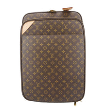 Load image into Gallery viewer, LOUIS VUITTON Pegase 55 Monogram Canvas Luggage Suitcase Travel Bag Brown
