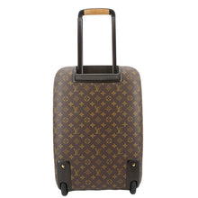 Load image into Gallery viewer, LOUIS VUITTON Pegase 55 Monogram Canvas Luggage Suitcase Travel Bag Brown
