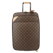 Load image into Gallery viewer, LOUIS VUITTON Pegase 55 Monogram Canvas Luggage Suitcase Travel Bag Brown
