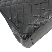 Load image into Gallery viewer, CHANEL Grand Shopping Quilted Leather Tote Bag Black
