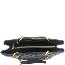Load image into Gallery viewer, CHANEL Grand Shopping Quilted Leather Tote Bag Black
