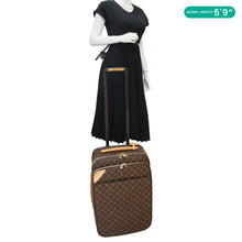 Load image into Gallery viewer, LOUIS VUITTON Pegase 55 Monogram Canvas Luggage Suitcase Travel Bag Brown
