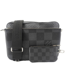 Load image into Gallery viewer, LOUIS VUITTON 3D Trio Damier Graphite Messenger Bag Black
