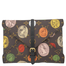 Load image into Gallery viewer, LOUIS VUITTON Monogram Fornasetti Clutch Pencil Pouch Brown
