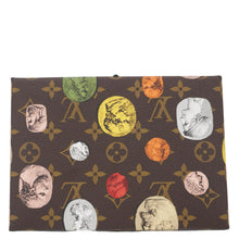 Load image into Gallery viewer, LOUIS VUITTON Monogram Fornasetti Clutch Pencil Pouch Brown
