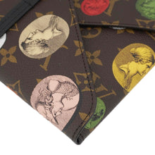 Load image into Gallery viewer, LOUIS VUITTON Monogram Fornasetti Clutch Pencil Pouch Brown
