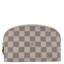 Load image into Gallery viewer, LOUIS VUITTON Damier Azur Cosmetic Pouch White
