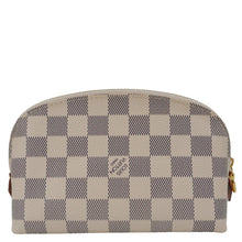 Load image into Gallery viewer, LOUIS VUITTON Damier Azur Cosmetic Pouch White
