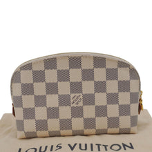 Load image into Gallery viewer, LOUIS VUITTON Damier Azur Cosmetic Pouch White
