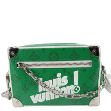 Load image into Gallery viewer, LOUIS VUITTON Soft Trunk Mini Monogram Everyday Crossbody Bag Green
