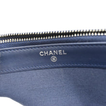 Load image into Gallery viewer, CHANEL Boy Double Zip Wallet on Chain Caviar Leather Crossbody Bag Navy Blue
