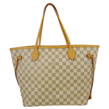 Load image into Gallery viewer, LOUIS VUITTON Neverfull MM Damier Azur Tote Shoulder Bag White
