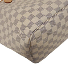 Load image into Gallery viewer, LOUIS VUITTON Neverfull MM Damier Azur Tote Shoulder Bag White
