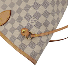 Load image into Gallery viewer, LOUIS VUITTON Neverfull MM Damier Azur Tote Shoulder Bag White
