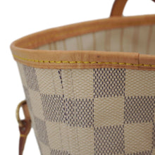 Load image into Gallery viewer, LOUIS VUITTON Neverfull MM Damier Azur Tote Shoulder Bag White
