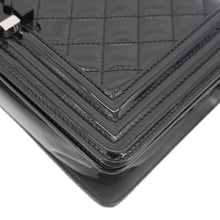 Load image into Gallery viewer, CHANEL Boy Flap Medium Plexiglass Patent Leather Crossbody Bag Black
