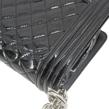 Load image into Gallery viewer, CHANEL Boy Flap Medium Plexiglass Patent Leather Crossbody Bag Black
