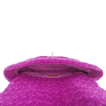 Load image into Gallery viewer, CHANEL 19 Flap Quilted Tweed Shoulder Bag Purple
