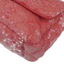 Load image into Gallery viewer, CHANEL 19 Medium Flap Quilted Sequin Shoulder Bag Hot Pink
