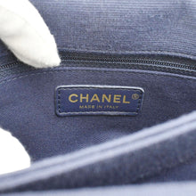 Load image into Gallery viewer, CHANEL Trendy CC Small Jersey Chevron Leather Top Handle Shoulder Bag Blue
