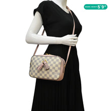 Load image into Gallery viewer, LOUIS VUITTON Saintonge Damier Azur Crossbody Bag White
