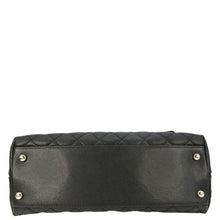 Load image into Gallery viewer, CHANEL Coco Flap Medium Quilted Caviar Leather Handle Shoulder Bag Black
