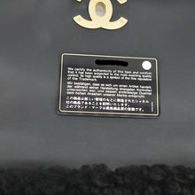 Load image into Gallery viewer, CHANEL Shearling 19 Flap Medium Sheepskin Shoulder Bag Black
