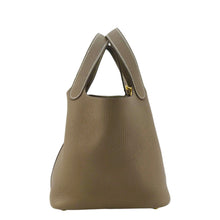 Load image into Gallery viewer, HERMES Picotin Lock 18 Taurillon Clemence Leather Hobo Bag Brown
