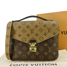 Load image into Gallery viewer, LOUIS VUITTON Metis Pochette Reverse Monogram Canvas Crossbody Bag Brown
