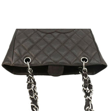 Load image into Gallery viewer, CHANEL Petite Quilted Caviar Leather Shopping Tote Shoulder Bag Dark Brown
