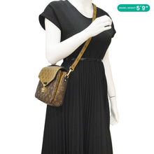 Load image into Gallery viewer, LOUIS VUITTON Metis Pochette Reverse Monogram Canvas Crossbody Bag Brown
