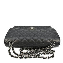 Load image into Gallery viewer, CHANEL Jumbo Classic Double Flap Quilted Caviar Leather Shoulder Bag Black
