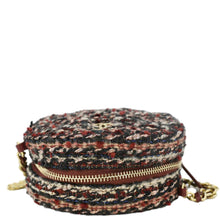 Load image into Gallery viewer, CHANEL Round Tweed Chain Clutch Crossbody Bag Red
