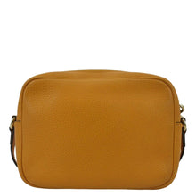 Load image into Gallery viewer, GUCCI Soho Disco Elegance: Leather Crossbody Bag Orange with back view
