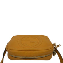 Load image into Gallery viewer, GUCCI Soho Disco Elegance: Leather Crossbody Bag Orange with land scap view
