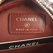 Load image into Gallery viewer, CHANEL Round Tweed Chain Clutch Crossbody Bag Red
