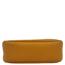 Load image into Gallery viewer, GUCCI Soho Disco Elegance: Leather Crossbody Bag Orange with lower view
